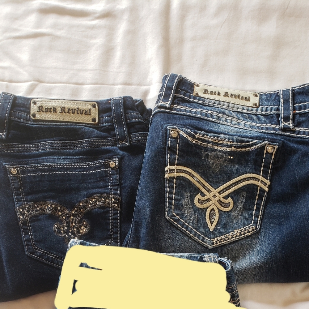 Lot of 2 Rock Revival Capri sz 33